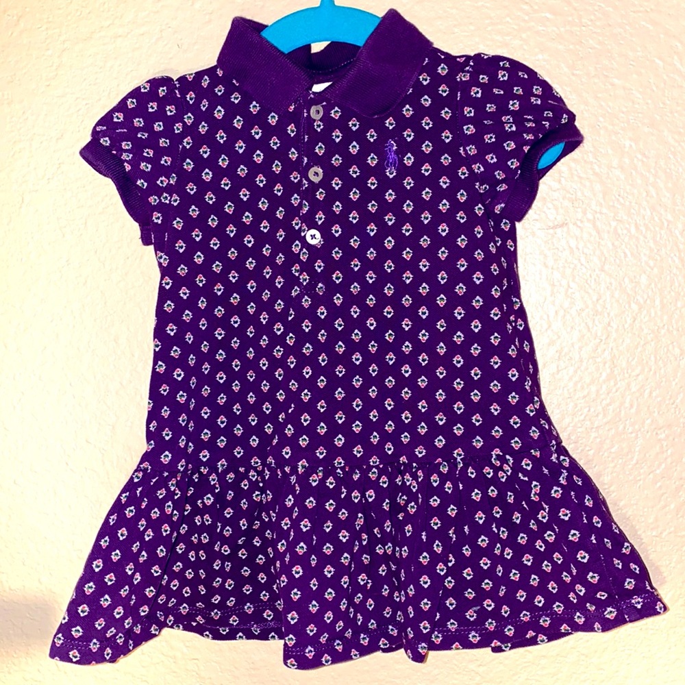 Ralph Lauren Polo Purple 12m Dress & Bloomers